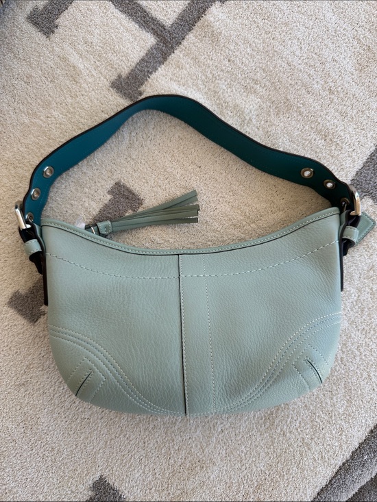Handbags - Mint Green Leather 2005 vintage Coach